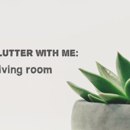 declutter with me – living room